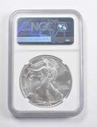 Mint Error MS69 1998 American Silver Eagle REV Struck Thru NGC