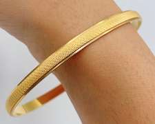 21kt Solid Yellow Gold Bangle Bracelet