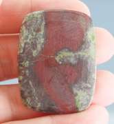 Incredible liquid luster on this 95.34ct natural Bloodstone