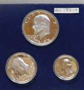 1976 3 pc PRF Silver BiCen Set, GEM