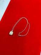 18K WHITE GOLD CHAIN WITH 18K GOLD AND DIAMOND PENDANT