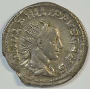 Real nice Philip II Roman Silver Antoninianus, 247-249 AD