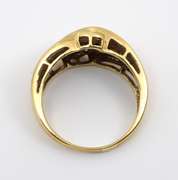 Channel Set Baguette & Round Dia. Ring
