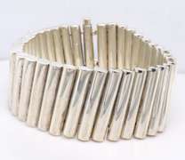 Robert Lee Morris Wide Link Sterling Silver Bracelet