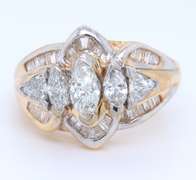 Pleasing Yellow Gold 2cts Diamond Wedding Ring