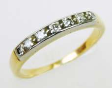 Antique 14K Diamond Band, Size 6.5