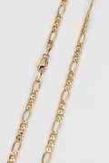 14k Yellow Gold Solid Figaro Link Chain 3.3mm Necklace 20"