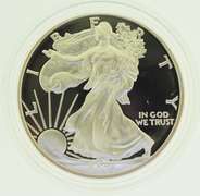 2004-W 1 oz Proof American Silver Eagle with Box and COA
