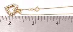 Dazzling Diamond Heart Pendant Necklace in 14K Yellow Gold