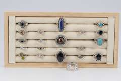 .925 Sterling Silver Curated 20 Ring Lot Various Sizes & Styles