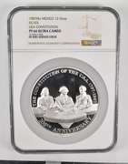 PF66 UCAM 1987 Mo Mexico 12 Onza Silver USA Constitution - Graded NGC