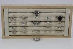.925 Sterling Silver Curated Lot of 20 Rings Various Sizes & Styles