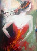 Sussan Afrasiabian Original Oil on Canvas "Still me"