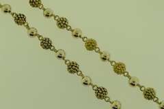 Michael Dawkins Sterling Silver Ball Necklace And Bracelet set