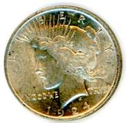 1924 Peace Silver Dollar