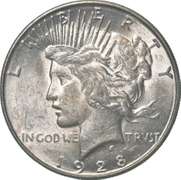 1928-S Peace Silver Dollar