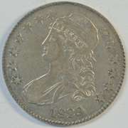 High grade 1829 Capped Bust Half Dollar