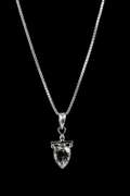 Sterling Silver White Crystal Pendant