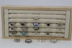 .925 Sterling Silver Ring Assortment Various Sizes & Styles (20 Ring Lot)