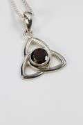 Sterling Silver Garnet Pendant
