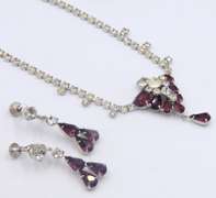 Set of Cubic Zirconia Costume Jewelry