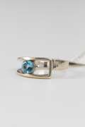Sterling Silver Blue Topaz Gemstone Ring