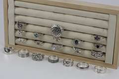 .925 Sterling Silver Curated Ring Assortment Various Sizes & Styles (20 Ring Lot)