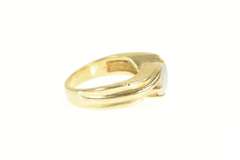 14K Yellow Gold Retro Natural Opal Ornate Bypass Statement Ring
