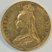 Real flashy 1892 Jubilee Head British Gold Sovereign. Scarce