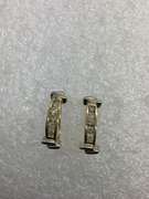 BRAND NEW 14K YELLOW GOLD AND DIAMOND EARRINGS.