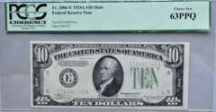 1934A $10 Mule $10 Fed Reserve Note PCGS Choice New 63 PPQ