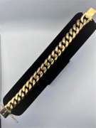 18Kt Plated Yellow Gold Figaro Link Bracelet