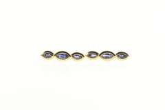 18K Yellow Gold Marquise Tanzanite Tiered Drop Dangle Earrings