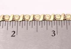 Creative Tennis style Bracelet in 14K Yellow Gold