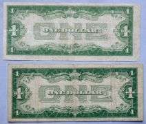 1928 A &1934 $1 Funnyback Silver Certificates