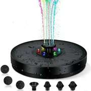 Fountain With Colorful Lights LED Color Solar