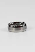 Men's Tungsten Carbide Brushed Center Wedding Band Comfort Fit Ring Size 6.5
