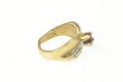 10K Yellow Gold Ruby Inset July Birthstone Cute Ring Charm/Pendant