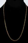 14k Yellow Gold-Hollow Figaro Link Chain 2.6mm Necklace 20"