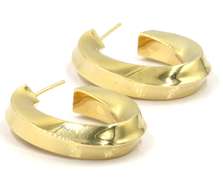 Tiffany & Co. Polished Oval Twisted Hoop Earrings