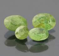 Mixed parcel! 3.13ct untreated Demantoid Garnet set