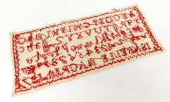 Small Antique 19th Century French Sampler