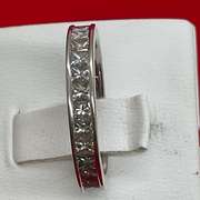 18K WHITE GOLD AND DIAMOND ETERNITY BAND