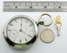 Exceptional 1880 Waltham Coin Silver Pocket Watch