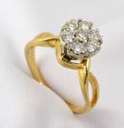 Classic Diamond Cluster Ring