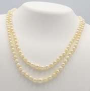 Vintage Graduated Double Strand Pearl Necklace