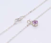 Group Lot of 3  Cubic zirconia Pendant on Chain Necklace