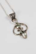 Sterling Silver Green Amethyst Pendant