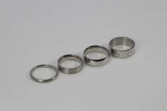 Lot of 25 Stainless Steel Bands 316L Various Sizes & Styles