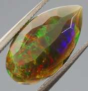 Exciting! 1.63ct floral fairy fire flashing Black Opal